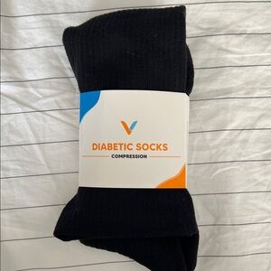 Diabetic Compression Socks - Black
